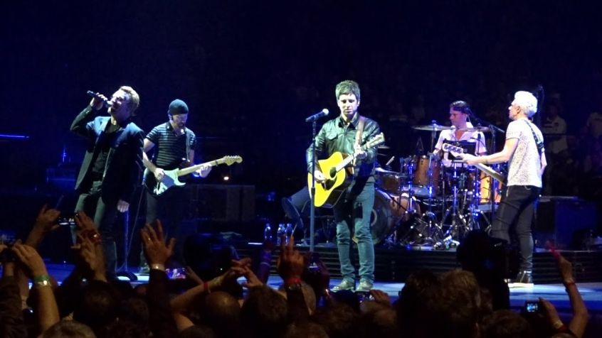Guarda Noel Gallagher e U2 suonare dal vivo “Don’t Look Back In Anger”