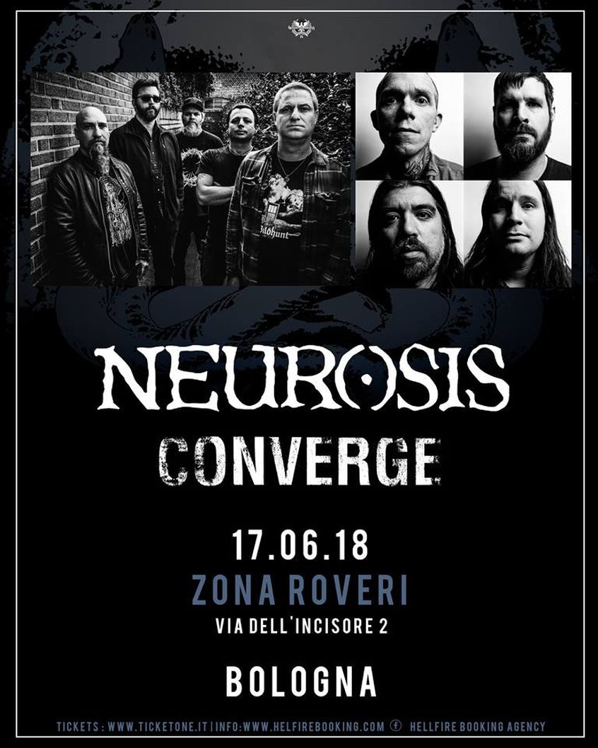 Neurosis & Converge il 17 giugno a Bologna