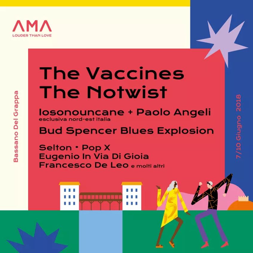 AMA Music Festival 2018 annucia i primi nomi : The Vaccines, The Notwist e Bud Spencer Blues Explosion