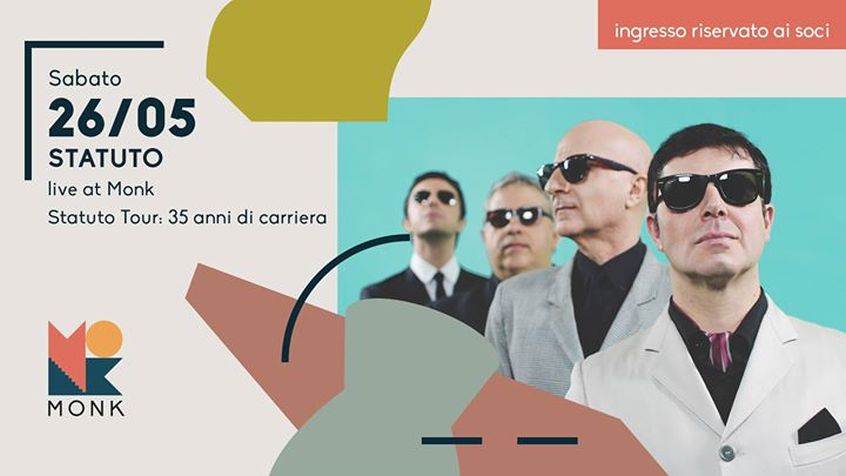 [CHIUSO]Vinci biglietti per STATUTO live @ Monk, Roma, sabato 26 maggio 2018