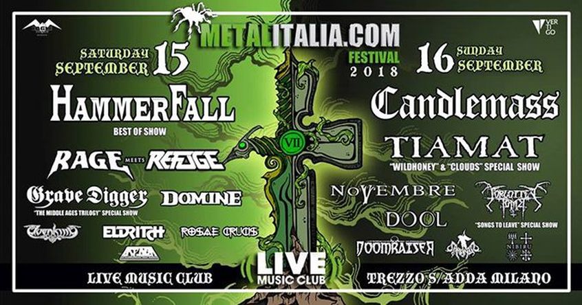 Ecco il cast completo di Metalitalia.com Festival 2018: 2 giornate a Trezzo sull’Adda il 15 e 16 settembre