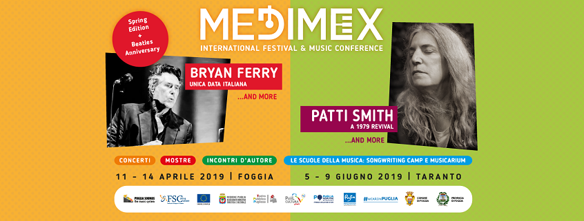 Patti Smith e Brian Ferry al Medimex in Puglia
