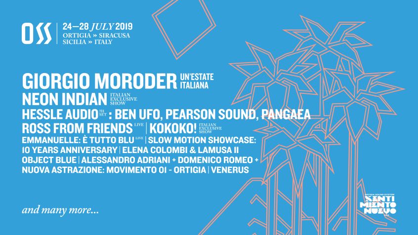 Ortigia Sound System Festival: Giorgio Moroder, Neon Indian, Ben UFO e molti altri