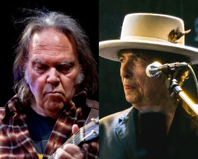 Guarda Neil Young e Bob Dylan suonare insieme per la prima volta in 25 anni