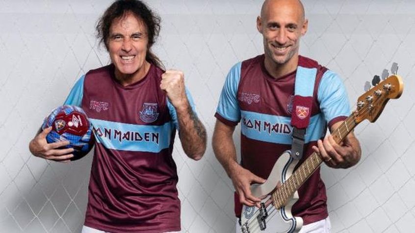 Gli Iron Maiden hanno collaborato con il West Ham per realizzare la nuova maglia della squadra