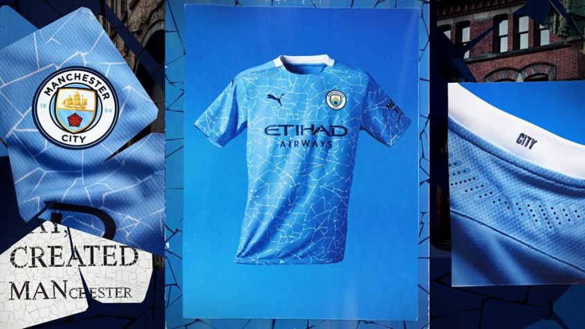 La nuova maglia “Home” del Manchester City è un tributo ai mosaici firmati da Mark Kennedy