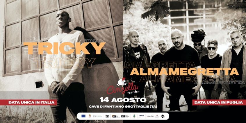 Tricky e Almamegretta: due nuove aggiunte al cast del Cinzella Festival che si terrà  in agosto