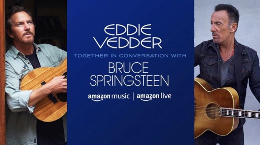 Guarda Eddie Vedder conversare con Bruce Springsteen per Amazon Music